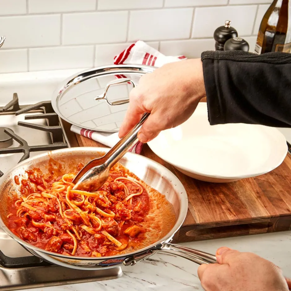 All-Clad Cook Tongs | Stainless Steel Metal Tongs |