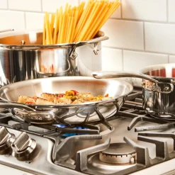All-Clad D3 Everyday Stainless 3-Ply Bonded Cookware, 5 Piece Set |
