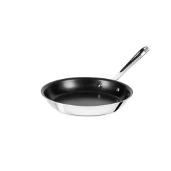 All-Clad D5 Polished Pro Nonstick 5-ply Bonded Cookware, Egg Perfect Pan, 9 inch