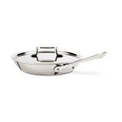All-Clad D5 Polished Pro Nonstick 5-ply Bonded Cookware, Fry Pan with Lid, 10 inch