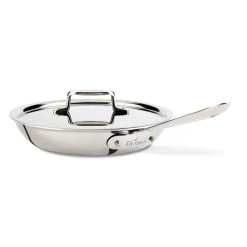 All-Clad D5 Polished Pro Nonstick 5-ply Bonded Cookware, Fry Pan with Lid, 12 inch