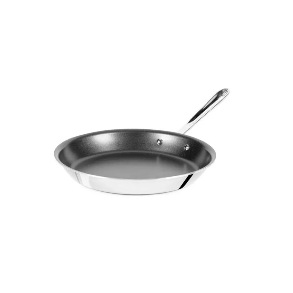 All-Clad D5 Polished Pro Nonstick 5-ply Bonded Cookware, Egg Perfect Pan, 11 inch