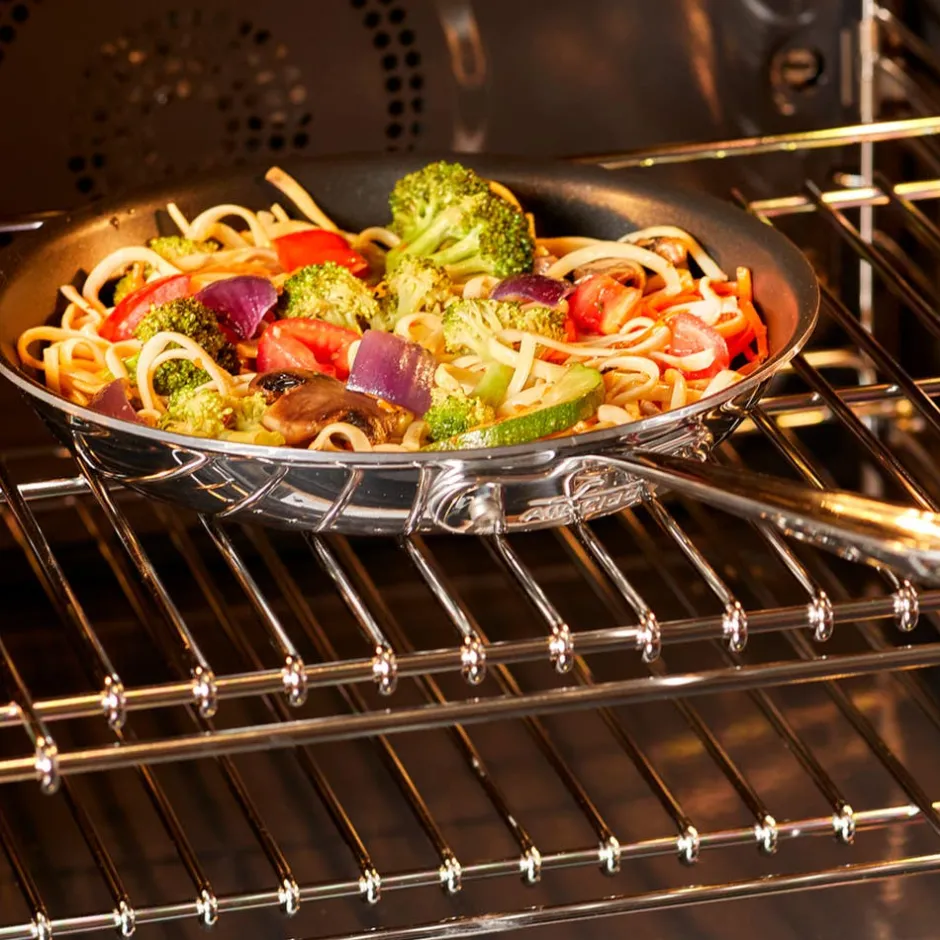 All-Clad D5 Polished Pro Nonstick 5-ply Bonded Cookware, Egg Perfect Pan, 11 inch