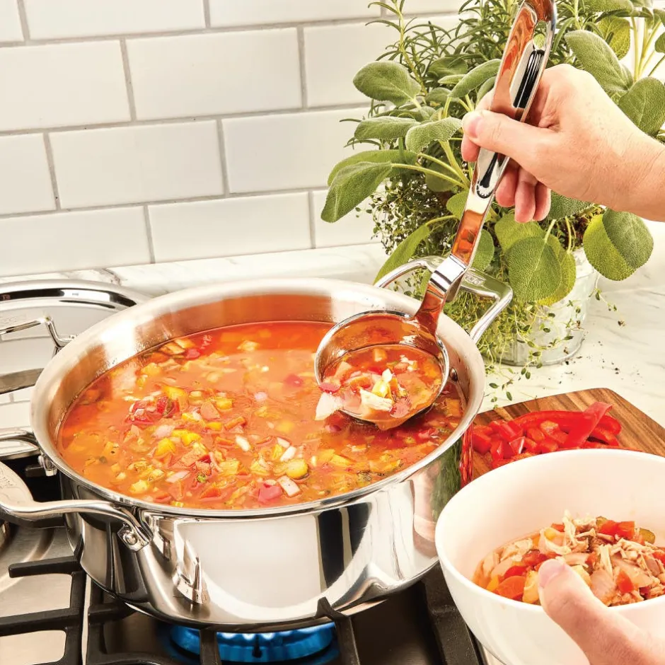 All-Clad D5 Stainleess Polished 5-ply Bonded Soup Pot 6 Quart |
