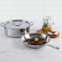 All-Clad D3 Stainless Everyday, 3 Piece Pots and Pans Cookware Set
