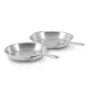 All-Clad D3 Stainless Everyday 3-ply Bonded Cookware, Fry Pan Set, 10.5 and 12.5 inch