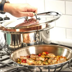 All-Clad D3 Stainless Everyday 3-ply Bonded Cookware, Fry Pan Set, 10.5 and 12.5 inch