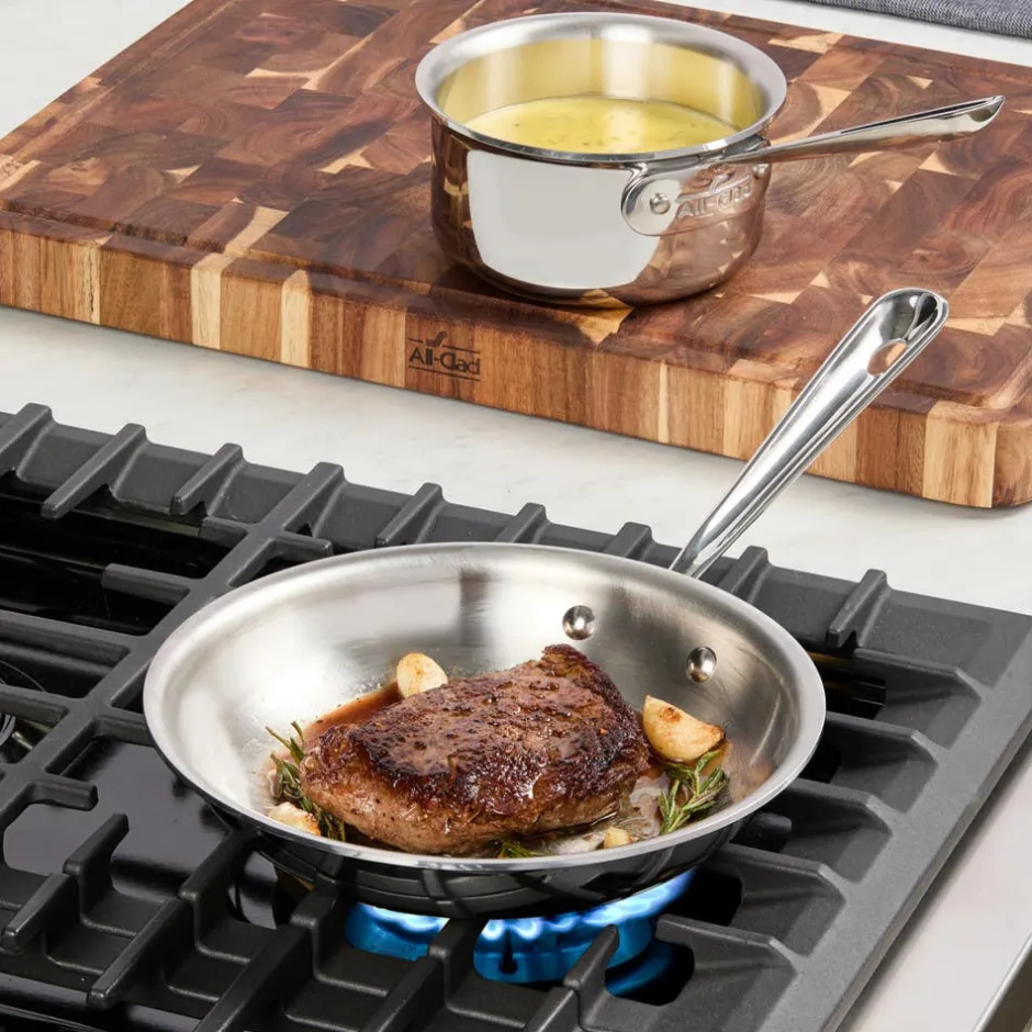 All-Clad D3 Stainless 3-Ply 8 Inch Fry Pan | Stainless Steel Fry Pan |