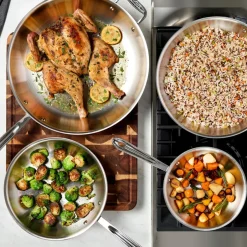 All-Clad D3 Stainless 3-Ply 8 Inch Fry Pan | Stainless Steel Fry Pan |