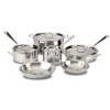 All-Clad D3 Stainless 3-ply Bonded Cookware Set, 10 piece Set