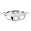 All-Clad D3 Stainless 3-ply Bonded Cookware, Mother of All Pans with lid, 6 quart