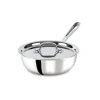 All-Clad D3 Stainless 3-ply Bonded Cookware, Saucier with lid, 2 quart