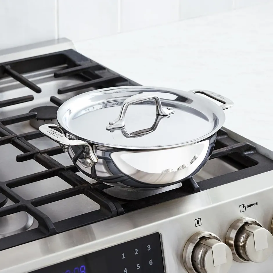 All-Clad D3 Stainless 3-ply Bonded Cookware Cassoulet, 2 quart