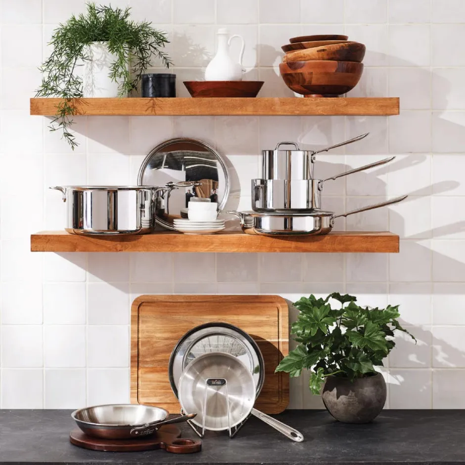 All-Clad D3 Stainless 3-Ply Bonded Cookware Set, 8 Piece Set