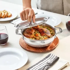 All-Clad D3 Stainless 3-ply Bonded Cookware Cassoulet, 2 quart