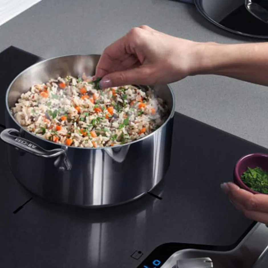 All-Clad D3 Stainless 3-Ply Bonded Cookware Set, 8 Piece Set