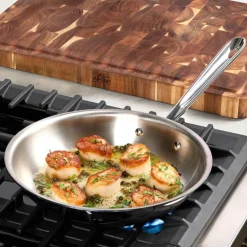 All-Clad D3 Stainless 3-ply Bonded Cookware, Fry Pan, 10 inch