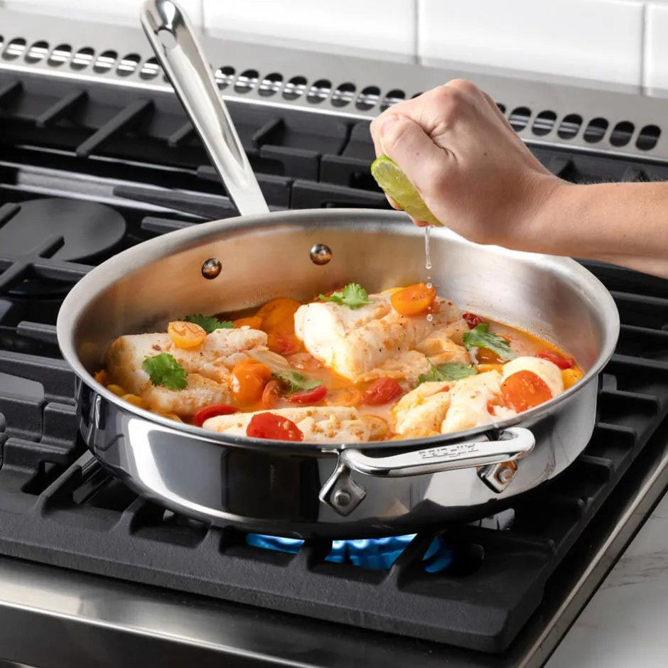 All-Clad D3 Stainless 3-ply Bonded Cookware Set, 10 piece Set