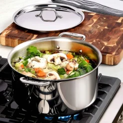 All-Clad D3 Stainless 3-ply Bonded Cookware Set, 14 piece Set