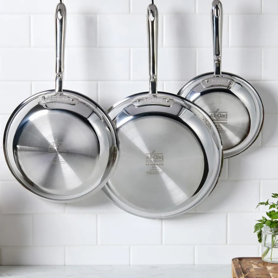 All-Clad D3 Stainless 3-ply Bonded Cookware Set, 14 piece Set