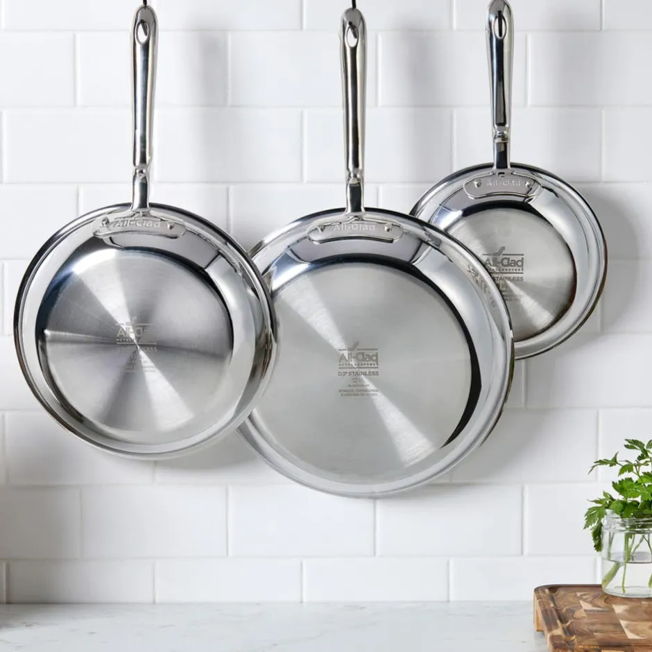 All-Clad D3 Stainless 3-ply Bonded Cookware Set, 10 piece Set
