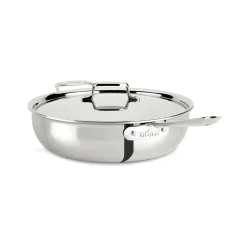 All-Clad D5 Stainless 5-ply Cookware, Essential Saute Pan, 6 Quart |