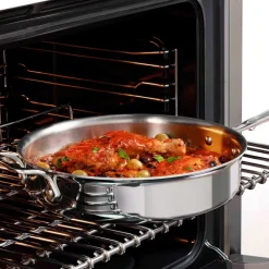 All-Clad D3 Stainless Steel Sauteuse Pan | 3 QT Saute Pan |