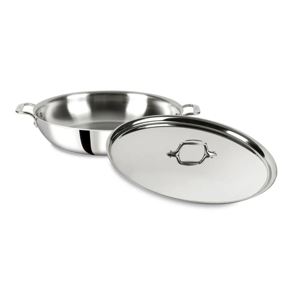 All-Clad D3 Stainless Sunday Supper Pan with Lid, 7 quart |