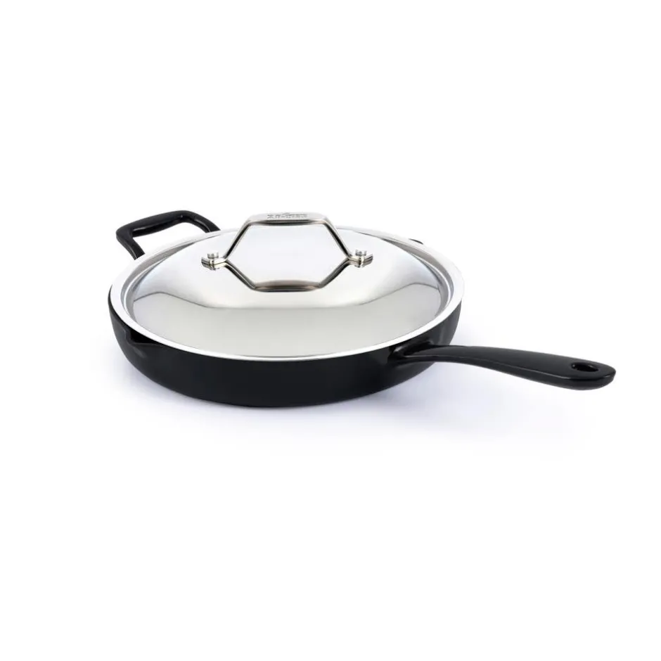 All-Clad Enameled Cast Iron, Skillet with Lid, 12 Inch