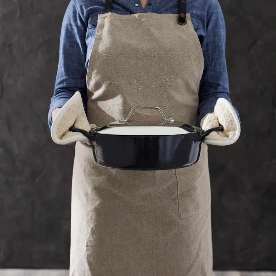 All-Clad Enameled Cast Iron, Skillet with Lid, 12 Inch