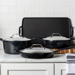 All-Clad Enameled Cast Iron, Skillet with Lid, 12 Inch