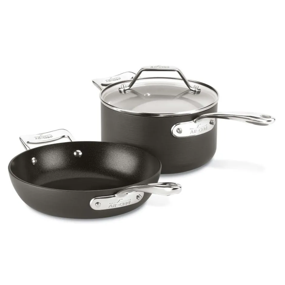 All-Clad Essentials Nonstick Fry Pan and Sauce Pan Set I