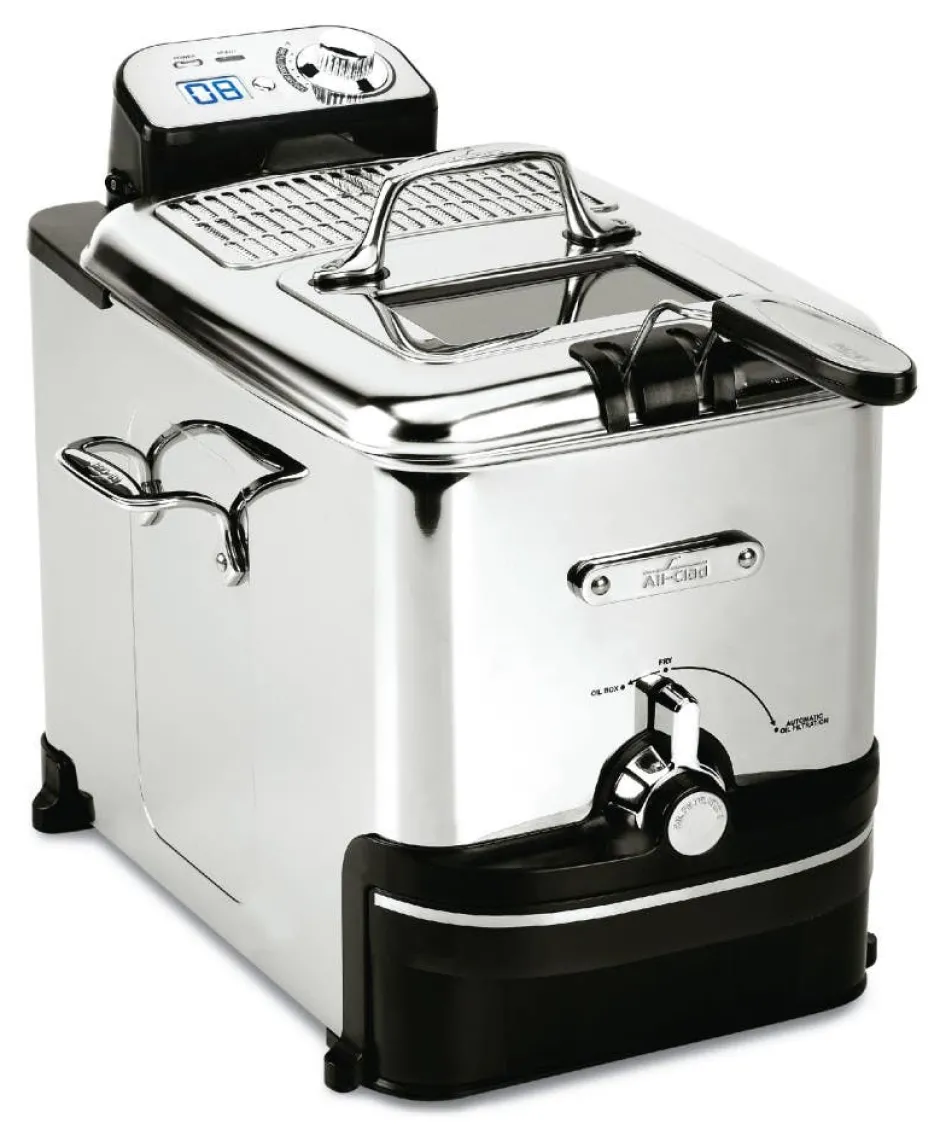 All-Clad EZ Clean Deep Oil Fryer | Deep Fryer with Oil Filtration |