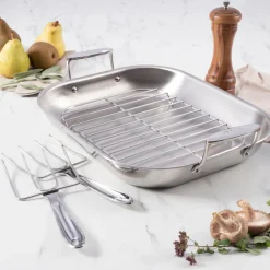 All-Clad Flared Roaster with Rack / Roast Like a Pro