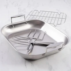 All-Clad Flared Roaster with Rack / Roast Like a Pro