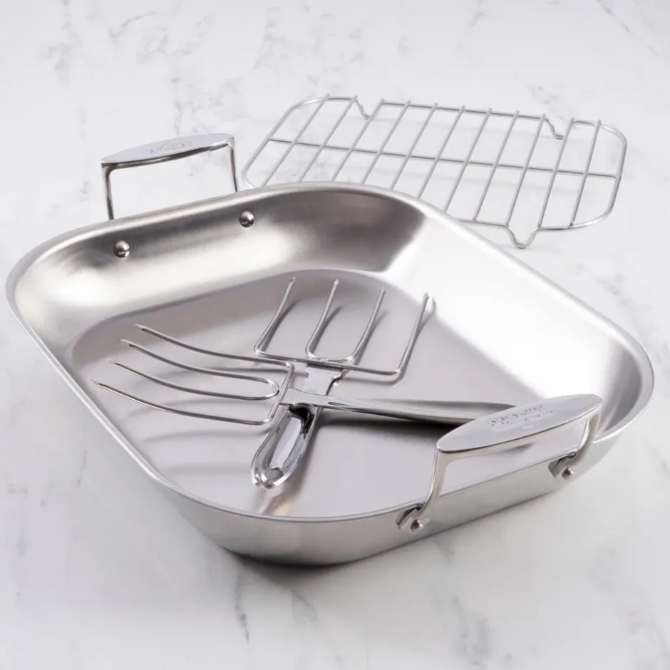 All-Clad Flared Roaster with Rack / Roast Like a Pro