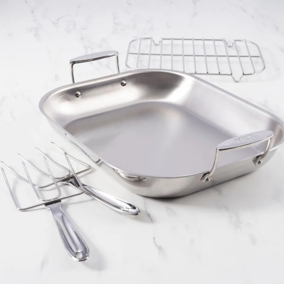 All-Clad Flared Roaster with Rack / Roast Like a Pro