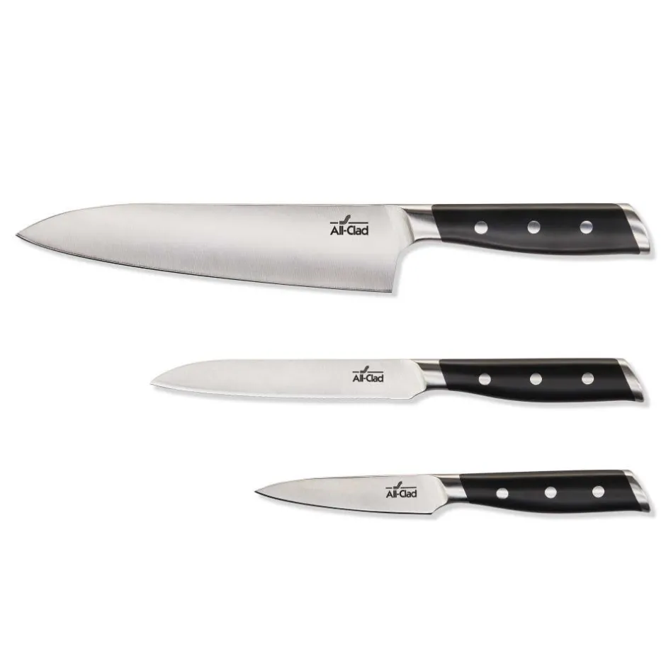 All-Clad Forged Knives | Starter Knife Set | 3 Piece Knife Set |