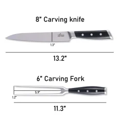 All-Clad Forged Knives Carving Set, 8 inch Knife & 6 inch Fork |