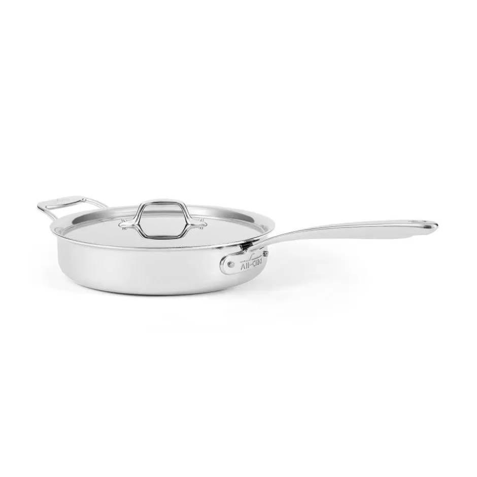 All-Clad G5® Graphite Core Stainless Steel Sauté Pan with Lid, 3 quart |