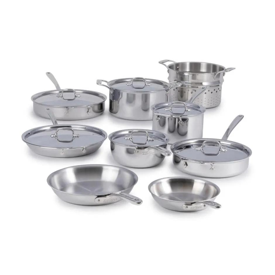 All-Clad G5® Graphite Core Stainless Steel 5-ply Bonded Cookware, 15 Piece Set