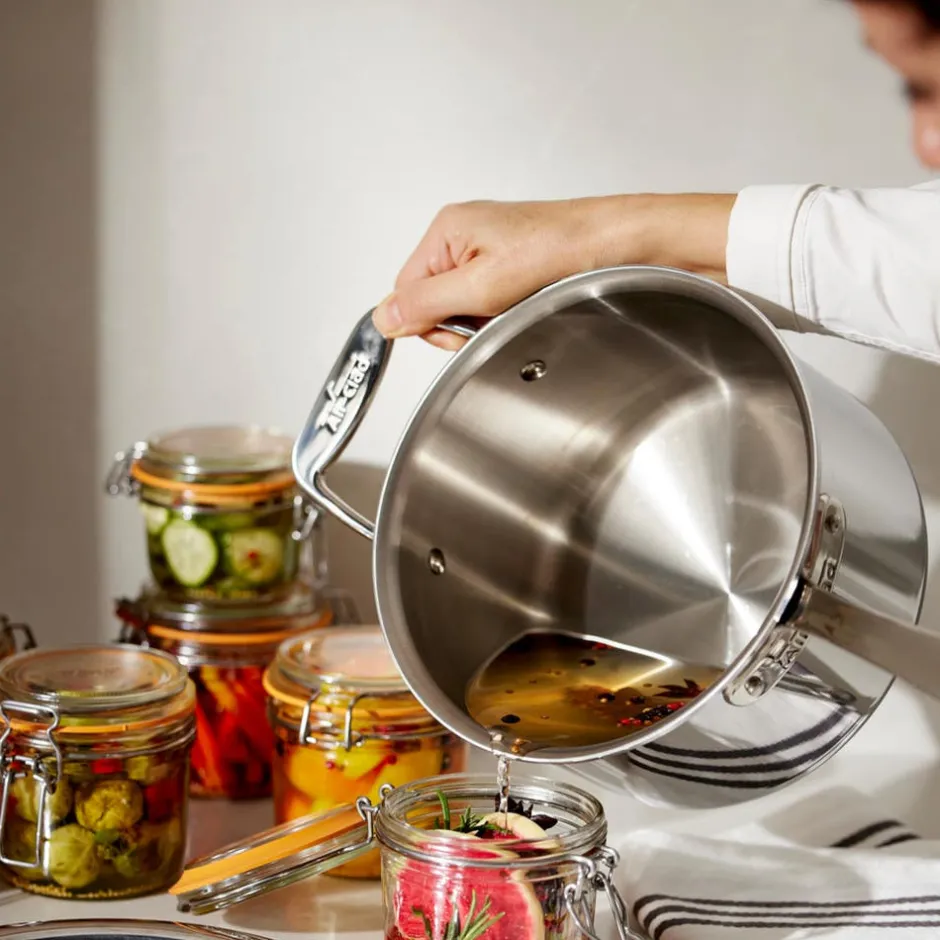 All-Clad G5® Graphite Core Stainless Steel Sauce Pan with Lid, 4 quart |