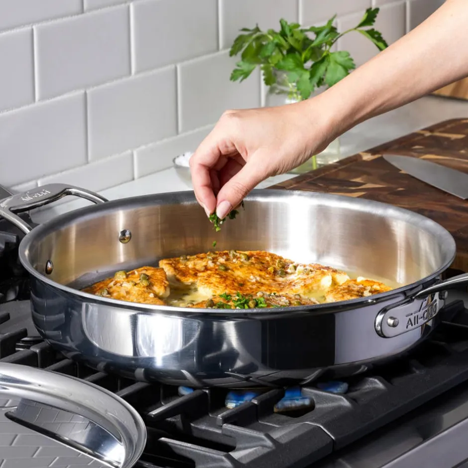 All-Clad G5® Graphite Core Stainless Steel 5-ply Bonded Cookware, 15 Piece Set