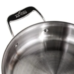 All-Clad G5® Graphite Core Stainless Steel 5-ply Bonded Cookware, Sauté Pan with Lid, 6 quart