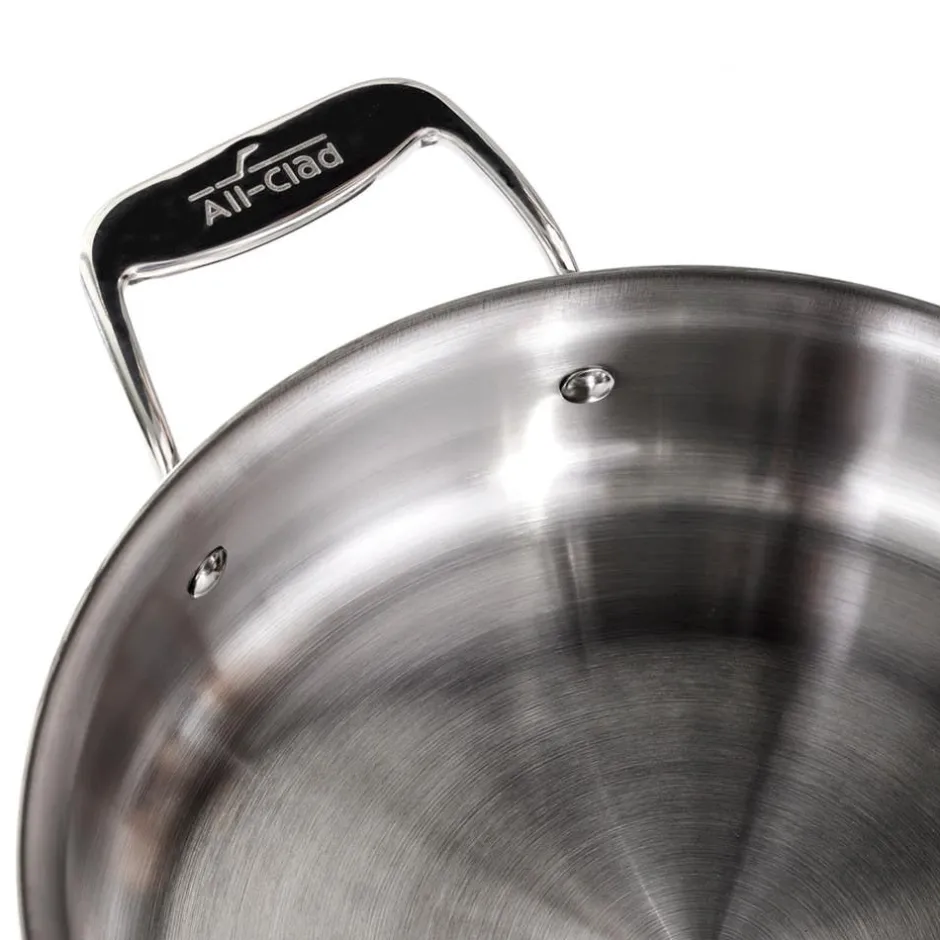 All-Clad G5® Graphite Core Stainless Steel 5-ply Bonded Cookware, Sauté Pan with Lid, 6 quart