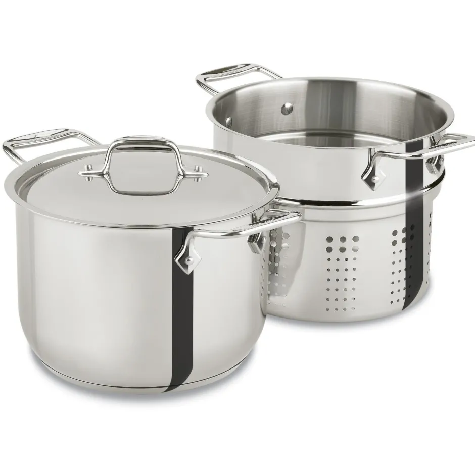 All-Clad Gourmet Accessories, Pasta Pot with Perforated Insert and lid, 6 quart