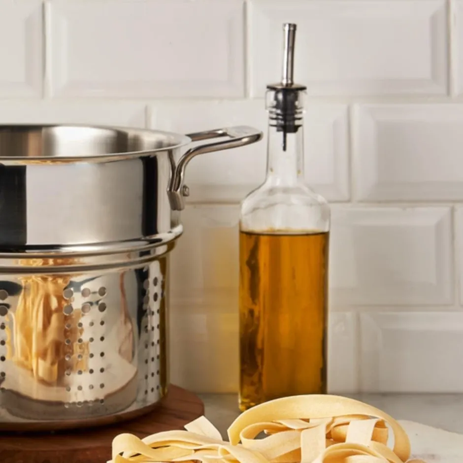 All-Clad Gourmet Accessories, Pasta Pot with Perforated Insert and lid, 6 quart