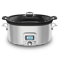 All-Clad Gourmet Plus Stainless Steel 7-in-1 Slow Cooker; Nonstick Ceramic Coating; 7 quart