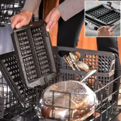 All-Clad Gourmet Stainless Steel Digital Waffle Maker with Removable Plates; 4 slice