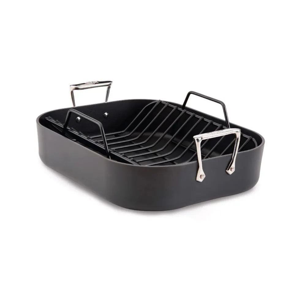 All-Clad HA1 Expert Cookware, Nonstick Roaster with Rack, 13 x 16 inches